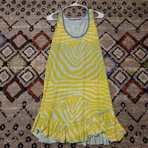 Vintage Gregory Parkinson Dress Size M Multicolor Striped Sleeveless